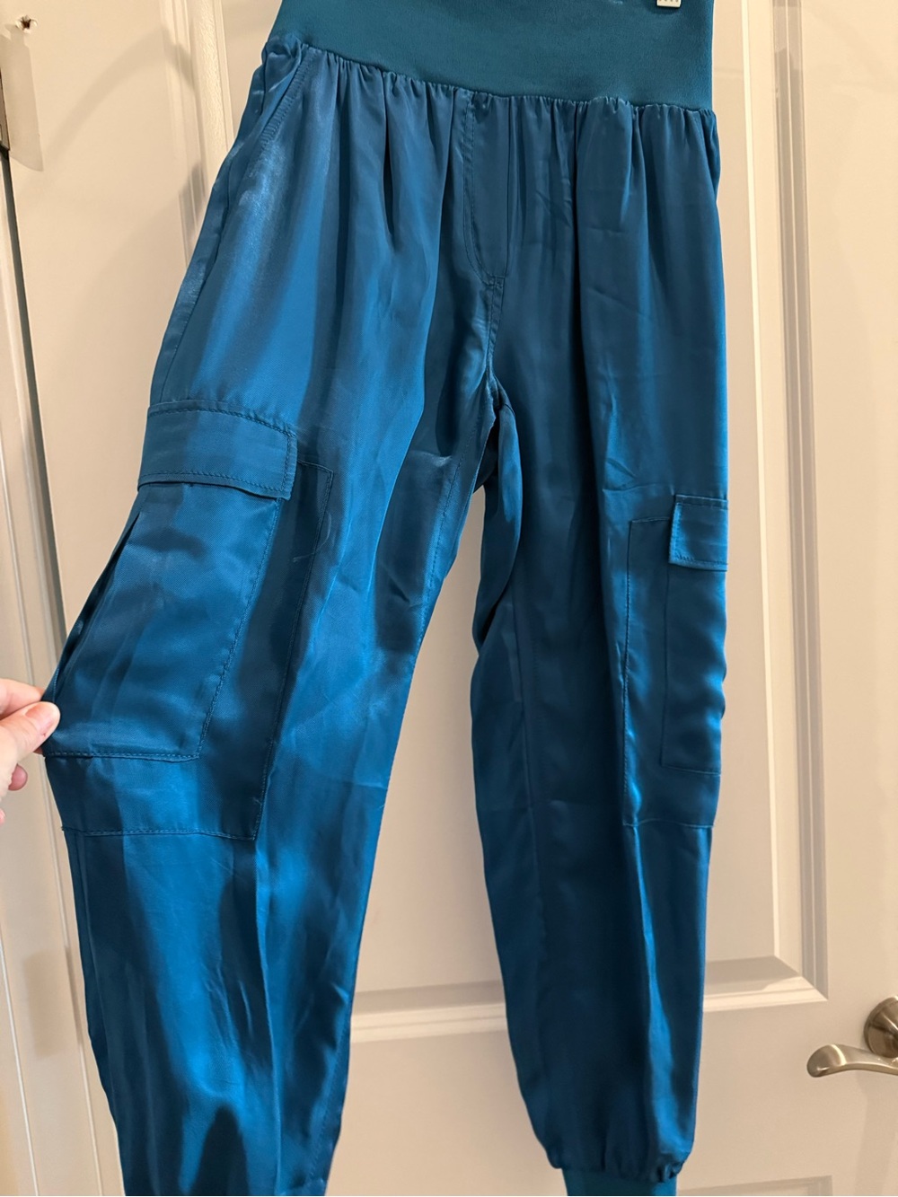 Cinq à Sept Giles Cupro Cargo Joggers